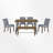Buckland 6 - Person Four Leg Dining Set-516335188-516335189-516335178
