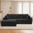 113" Cloud Sectional Couch With Comfy Chaise,L Shaped Modern Modular Sofa-110688250