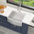 24"L x 21"W Single Bowl Stainless Steel Farmhouse/Apron Kitchen Sink-61836557