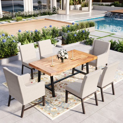 6 - Person Rectangular Outdoor Dining Set