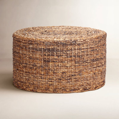Ellsberg 32" Rattan Drum Coffee Table