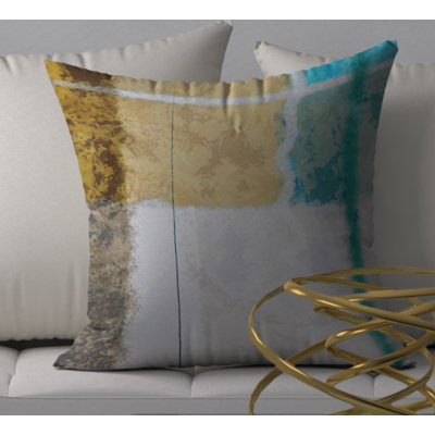 Housse de coussin décorative carrée somptueuse somptueuse et insert