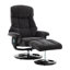 Fauteuil inclinable de massage en chenille avec repose-pieds en tissu-486271554-494235192