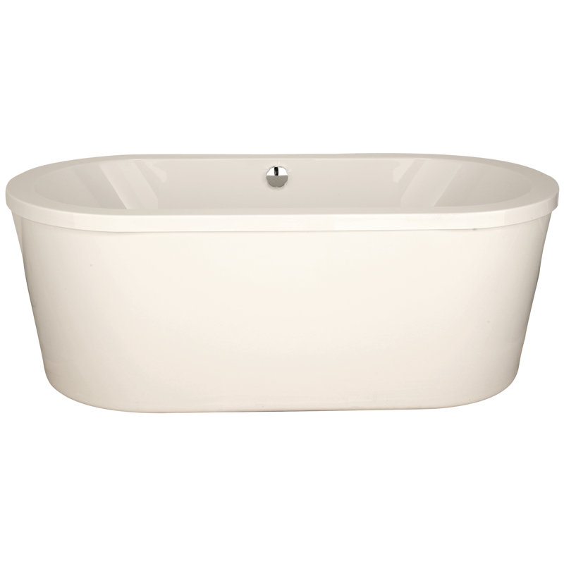 Estee 72'' L Freestanding Air Bathtub, Polished Chrome