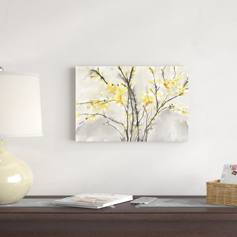 «Blissful Elegance I», peinture sur toile tendue, H 12 po x l 18 po x P 1,25 po