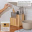 Bloc magnétique pour couteaux, porte-ustensiles, bambou