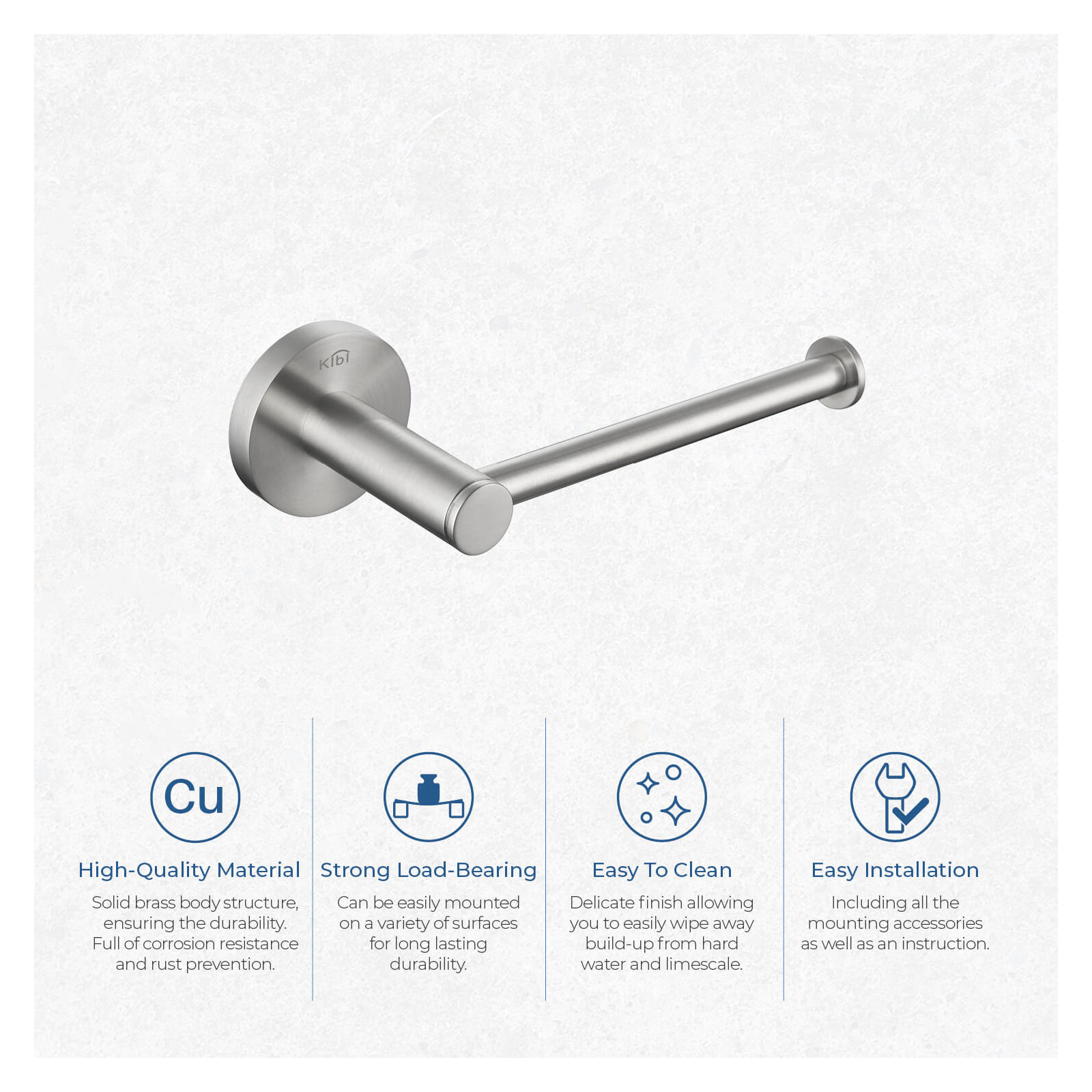 Circular Toilet Paper Holder, Brush Nickel