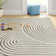 Barklay Geometric Machine Woven Polypropylene Area Rug in Grey/Ivory
