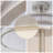 14 Inch Dimmable LED Semi Flush Mount Ceiling Light, Brushed Nickel 4000K Energy Efficient Ceiling Lamp, Modern Indoor Lighting Fixture for Bedroom Hallway Entryway, with cETL Listed-55048198
