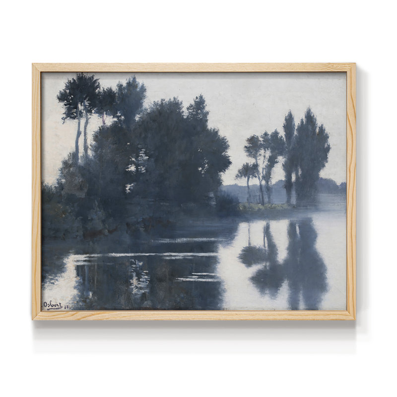 Paysages rétro-DCCLXVI-Reproduction encadrée - réversible, H 11 po x l 14 po, Naturel