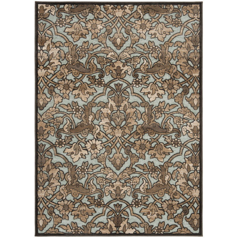 Saint-Michel Performance Floral Rug, Rectangle 5'3" x 7'6"