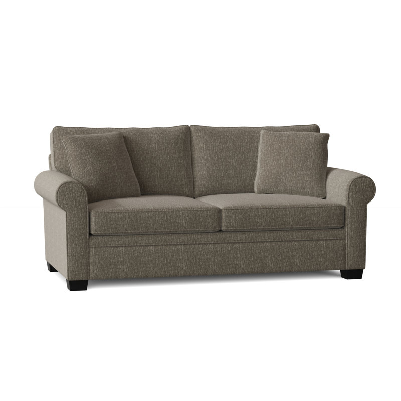 Quaker Upholstered 76'' Sofa, Espresso, Hill Elephant