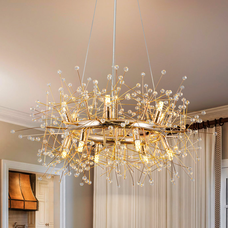 Lustre Geetika, Or, H 15 po x l 28,4 po x P 28,4 po