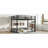 Metal Bunk Bed, Full Over Full Floor Bunk Bed Frame,Heavy-Duty Bunk Bed For Kids, Teens, Adults, Noise-Reduced Design, Black-1515957122