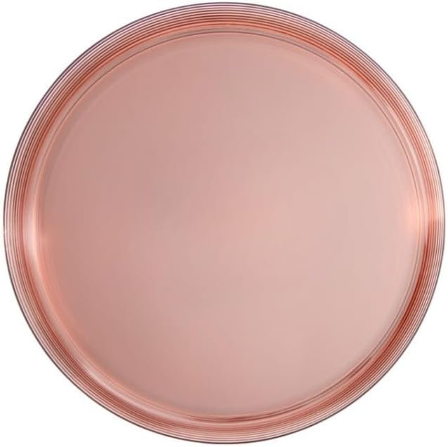 Assiettes plates en plastique transparent 10 pouces, Ensemble de 70