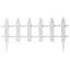 12'' H x 21.75'' W White Vinyl Fencing