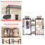 7 portemanteaux ajustables
