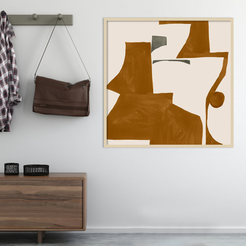 " Forecast I " by Sozi, Brown, 41" H x 41" W x 1" D