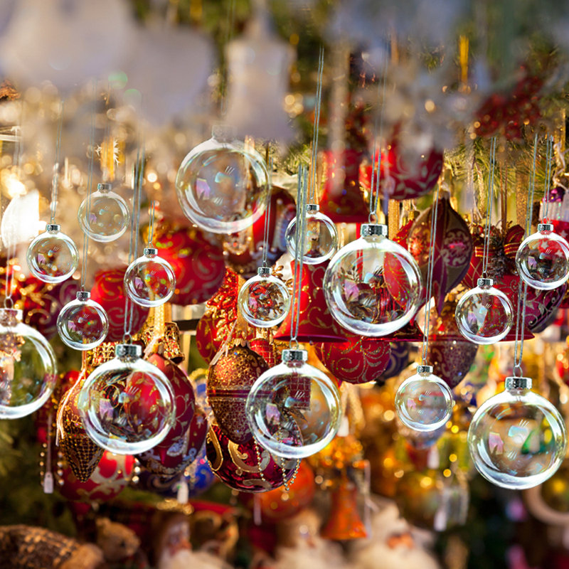 8cm Handmade Solid Colour Glass Furniture Bauble