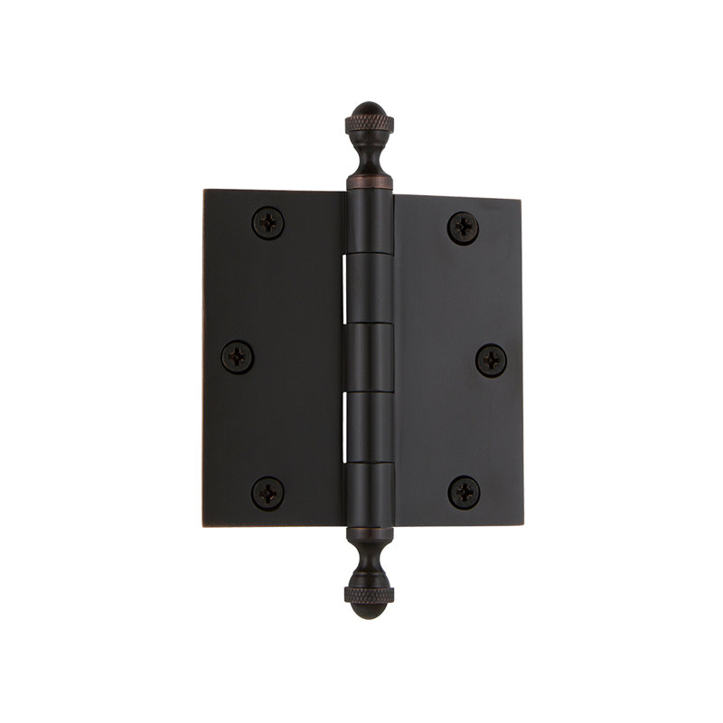 3.5'' x 3.5'' Brass Butt Bearing Hinge, Timeless Bronze