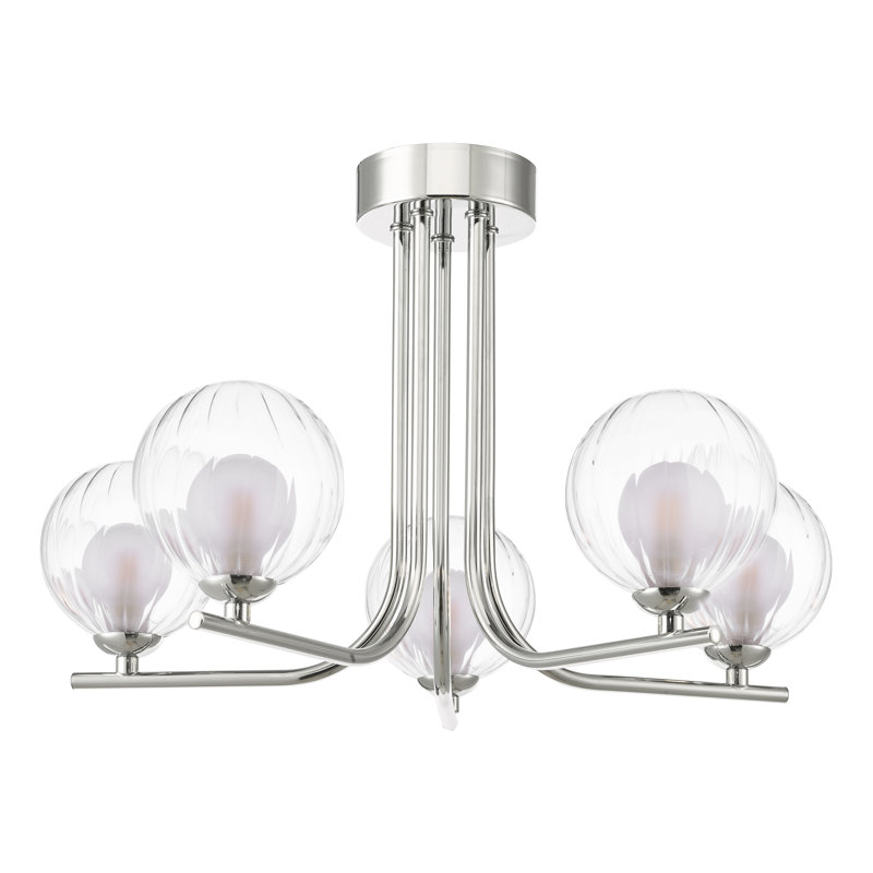 Flush Mount, Polished Chrome/Clear