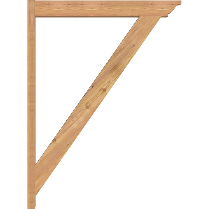 Persienne traditionnelle en bois rustique, Sapin Douglas de 5 1/2 po (lisse), P 34 po x H 46 po