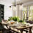 5.9''(W) Glass Dimmable Modern Linear Kitchen Island Pendant Lights with Adjustable Height 3 - Light-91358081-91358080-91240435