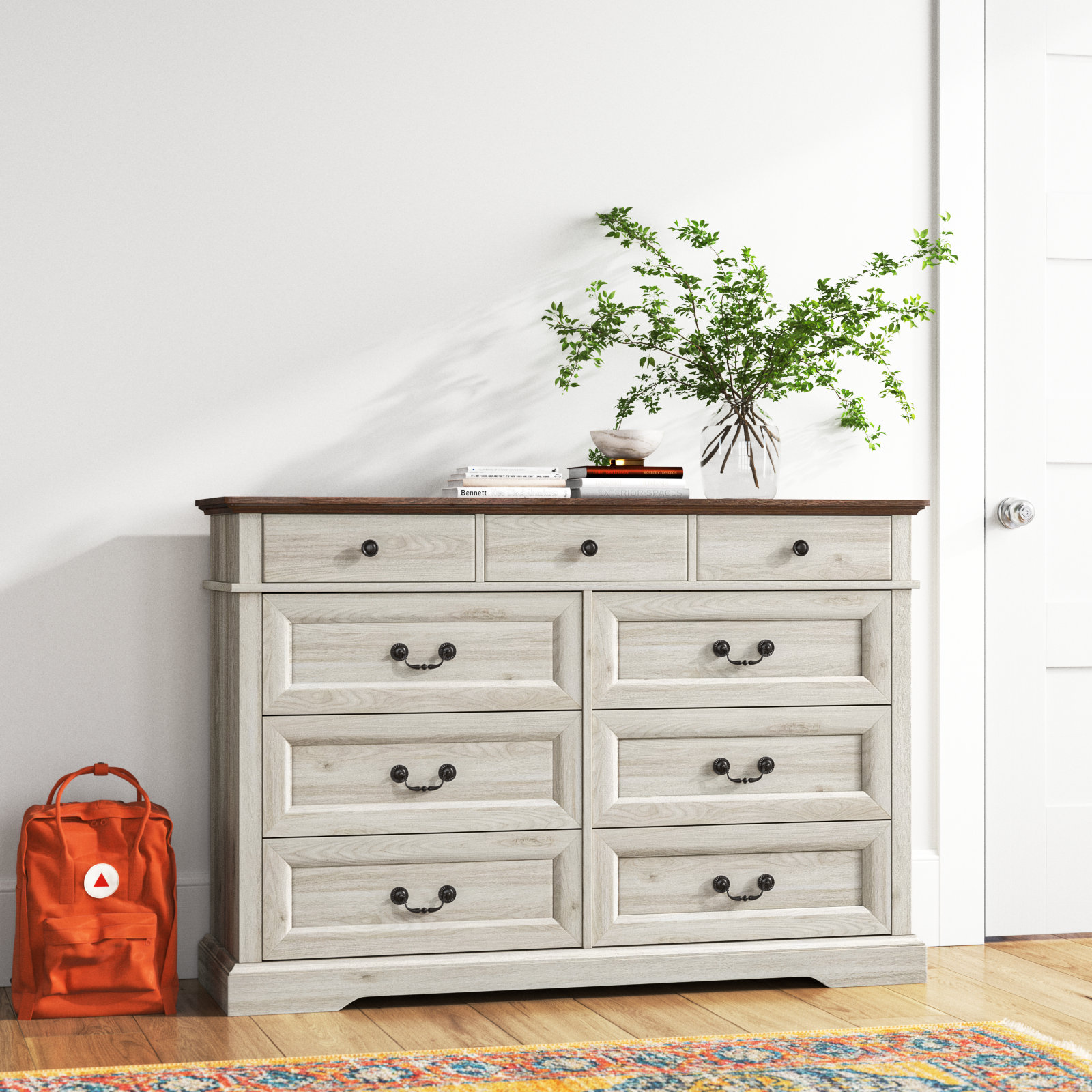 The Twillery Co.® Bridgeport 9 Drawer 53.5'' W Double Dresser & Reviews ...