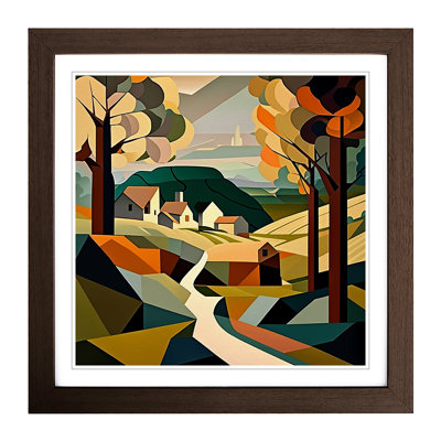 Landscape Cubism Framed Print