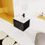 Meuble-lavabo mural flottant 24 po avec lavabo en céramique et porte d'armoire à fermeture en douceur Mahisha, ensemble KD