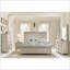 Table de chevet 2 tiroirs argent