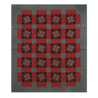 Antique Quilt Multicolor 1890s Wool Knotted America Small Scatter Size Rug