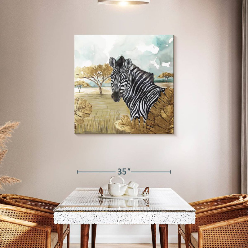 Crowle Zebras, 36" H x 36" W