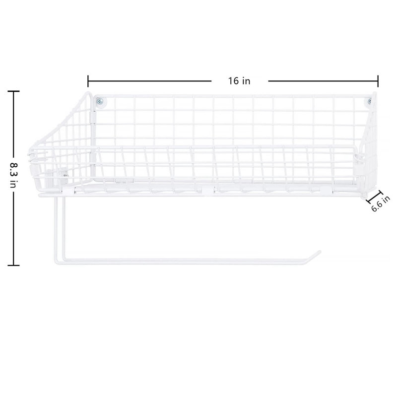 Jida Plastic / Acrylic Floating Shelf with Towel Bar