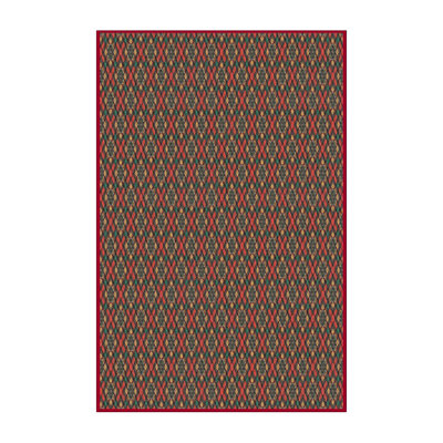 Tapis brun tissé à la machine