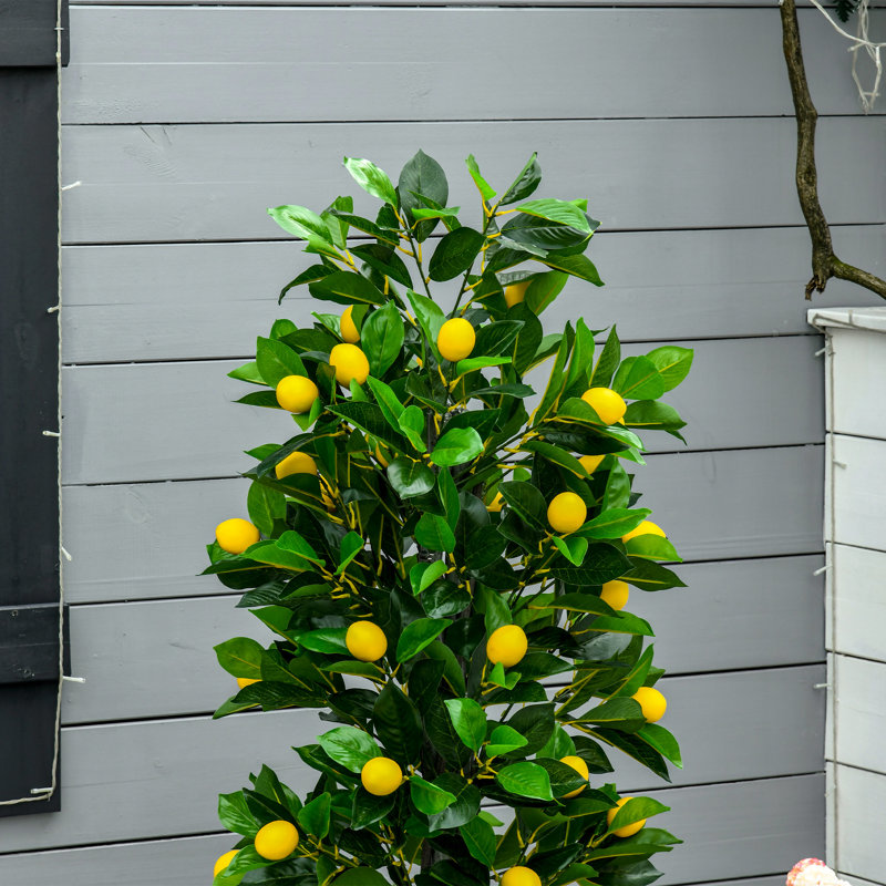 135cm Faux Lemon Tree in Pot