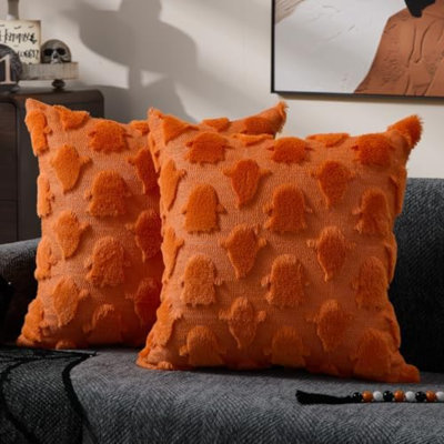 Ensemble de 2 taies décoratives d'Halloween avec coussins décoratifs 18 x 18 pouces Halloween