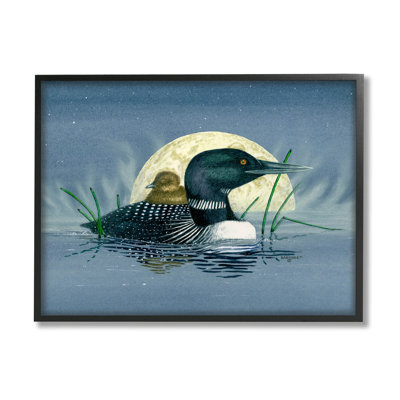 " Mallard Duck Moonlit Pond " by Dave Bartholet
