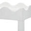 Table de bout Bali & Pari Sebastian Grasscloth Scalloped - table d'appoint à 2 niveaux avec tablette de rangement ouverte pour le salon, la chambre à coucher ou le vestibule, blanc-1133345296