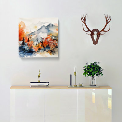 Japanese Mountains Watercolour No.3 - Print