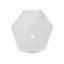 Lavabo vasque de salle de bain blanc hexagonal
