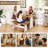 59" Chapman 3-Piece Corner Breakfast Nook Dining Set With Storage Benches – Gray & Oak Finish-883926628