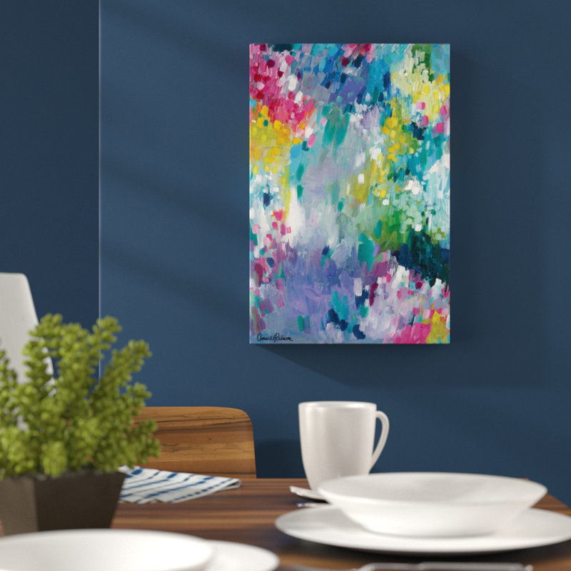 «Dancing in the Rain», reproduction, H 26 po x l 18 po x P 1,5 po, Toile avec cadre noir