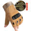 Gants demi-doigts d'entraînement Kaki