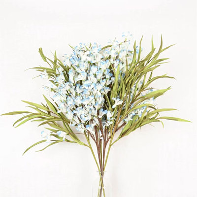 36 po Arrangement floral de forsythia artificiel pour vase de remplissage, ferme, printemps, été, verdure, branche d'herbe, longue tige florale, bouquet en vrac pour la fête de mariage