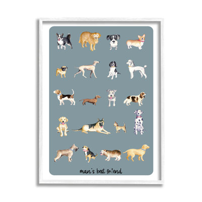 «Man's Best Friend Dog Breeds», estampe numérique par Andi Metz