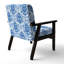 Chaise d'appoint Coastal - Fauteuil Blue Toile-1437635008