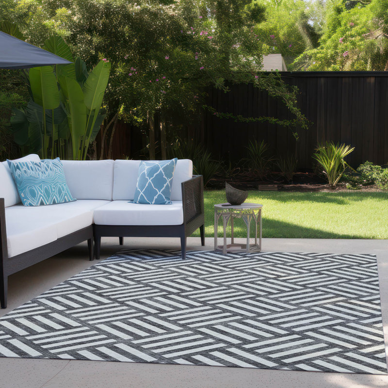 Tapis intérieur / extérieur Loreen avec envers antidérapant, Rectangle 8 pi x 10 pi