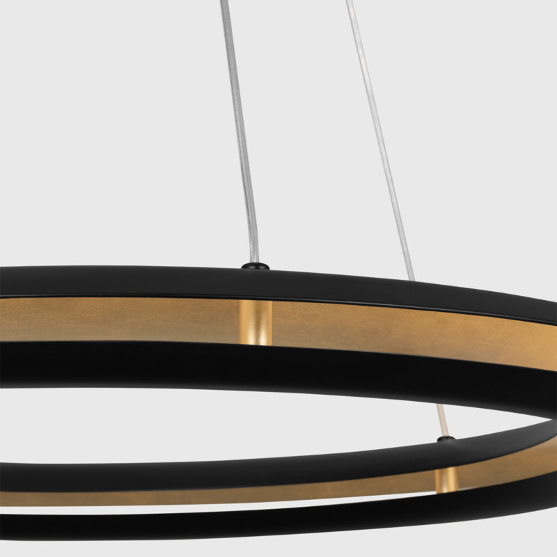 Lustre de salle à manger Chapo & Myers Cielo, H 2,25 po x l 30 po x P 30 po, Nuit noire, 35 W