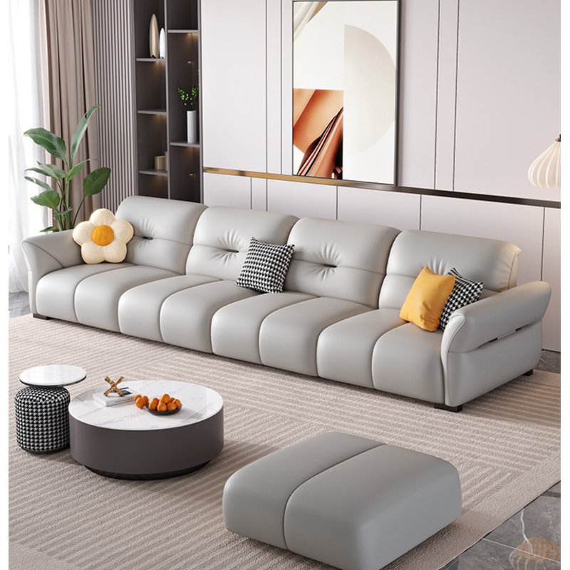 Minimalist Casual Sofa, 32.6”H x 122.04”W x 36.6”D